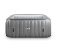 Wave Pacific | 4/6-Person Inflatable Hot Tub | Integrated Heater - Grey Rattan - 6 Person | 185x65cm - Standard
