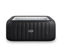 Wave Pacific | 4/6-Person Inflatable Hot Tub | Integrated Heater - Slate Rattan - 4 Person | 155x65cm
