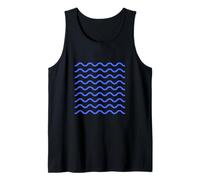 Wave Pattern Ocean Lines by The Sea Tank Top