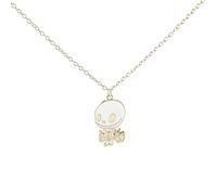 Wave Pattern Pendant Necklace Edgy Jewelry Abstract Design for Women Men Dark Aesthetic Accessory