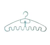 Wave Pattern Stackable Hanger 8 Slots, 5/10 Piece Multifunctional Magic Plastic Hanger, Smart Closet Organizer Hanger Save Space Design (5Pcs,Green)