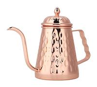 Wave Point Stainless Steel Coffee Drip Pot, Long Spout Hand Pour Over Kettle, Ergonomic Handle for Precise Pouring, Rose Gold Coffee Maker for Home Barista Use