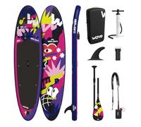 Wave Premium Stand Up Paddleboard with Anti-Air Leaking Desig (What The SUP?!, 10'9ft | Limited Edition)