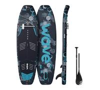 Wave Recon Inflatable Stand Up Paddleboard | Premium SUP with Anti-Air Leaking Design, Non-Slip Deck, and Complete Accessories | 10'4ft (Grey, 3.0 Model)