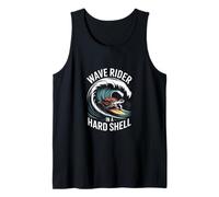 Wave Rider in A Hard Shell Surf Tank Top