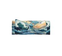 Wave Sailboat SeagullBow headband, patterned baby bow hair accessory, suitable for newborns, infants, and everyday wear