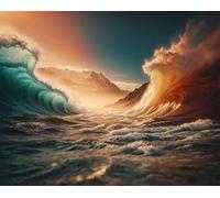 Wave Scenery Jigsaw Puzzles for Adults 1000 piece, puzzle for Adults 19.7x29.5 inch, DIY Craft puzzles for Home Decoration Gifts,Puzzle Perfect for Game