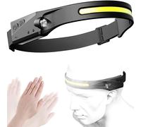 Wave Sensor 270 Wide Range 350LM LED Headlamp USB Rechargeable Head Torch COB Outdoor Cycling Adventure Fishing Flashlight Bike Headlamp