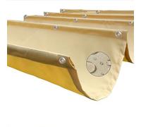 Wave Shade Cover,Custom Waterproof Pergola Shade Sail, Outdoor Patio Canopy Replacement Kit, Durable Wave Cover with Hardware, Perfect for 2x10m Pergolas, Enhance Your Outdoor Space