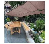 Wave Shade Cover,Retractable Pergola Shade Sail Awning, Customizable Wave Canopy for Patio, Porch, Garden, Deck & Yard - Outdoor U-Shaped Sunshade (W1.5*L13m/W4.92*L42.65ft)
