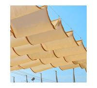 Wave Shade Cover,Retractable Wave Canopy Pergola Cover, U-Shaped Shade Sail, Heat-Resistant Cooling Cover, Breathable Outdoor Awning, 0.8x9m (2.6x29.5ft) Replacement Sunshade