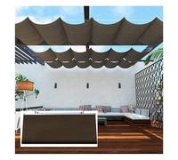 Wave Shade Cover,Retractable Wave Shade Sail Canopy for Outdoor Garden, Patio & Backyard - UV Protection Awning with Mounting Kit (W1.6*L3m / W5.24*L9.84ft)