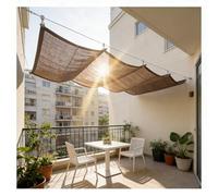 Wave Shade Sail Awning, Retractable Sunshade for Pergola, Easy to Install Outdoor Canopy, W2.2*L10m for Home or Garden Use