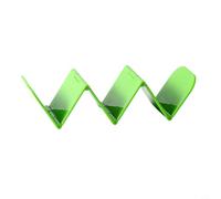 Wave Shape Taco Holder Stand | for Hard and Soft Shell Tacos | Foldable Tortilla Rack | for Burritos and Hot Dogs | Sturdy ABS Food-Safe Kitchen Tool | for Parties and(Green)