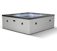 Wave Spas Wave Garda 4-Person Foam Hot Tub With Integrated Heater in Light Grey | Size: 4 Person Wave Spas Light Grey 4 Person