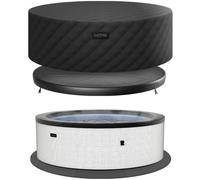 Wave Tahoe | 4/6-Person Eco Foam Hot Tub | Built-In Integrated Heater - Pebble White - 6 Person | 184x70cm | EnergySave Bundle