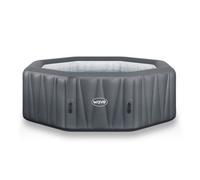 Wave Aegean | 6-Person Inflatable Hot Tub | Integrated Heater - Dark Grey - 6 Person | 195x65cm - Standard