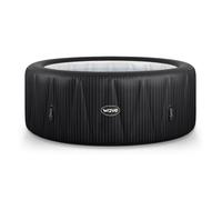 Wave Atlantic | 4-6 Person Inflatable Hot Tub | Integrated Heater - Slate Rattan - 6 Person | 208x65cm - Standard