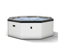 Wave Spas Wave Como 6-Person Foam Hot Tub with Integrated Heater & 90 Jets in Off-White Wave Spas Off-White