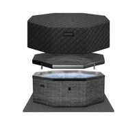 Wave Spas Como 6 Person Flint Grey Eco Foam Hot Tub with EnergySave Bundle - Size: 6 Seater - Wilko