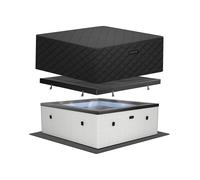 Wave Spas Garda 4 Person Pebble White Eco Foam Hot Tub with EnergySave Bundle - Size: 4 Seater - Wilko