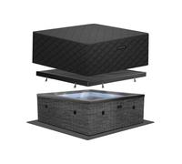 Wave Garda 4 Person Flint Grey Eco Foam Hot Tub with EnergySave Bundle - Size: 4 Seater - Wilko