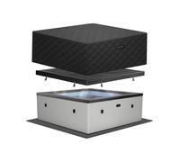 Wave Spas Wave Garda Energy-Efficient Hot Tub Bundle | 4 Person in Light Grey Wave Spas Light Grey 4 Person