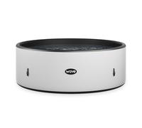 Wave Spas Wave Ontario, Round Drop Stitch Hot Tub, Herringbone in Off-White | Size: 6 Person Wave Spas Off-White 6 Person