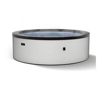 Wave Spas Wave Tahoe 6-Person Round Rigid Eco Foam Hot Tub, 90-Jet Massage System, Energy-Efficient - Graphite Grey