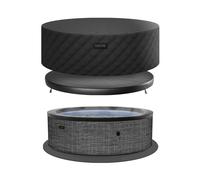 Wave Spas Wave Tahoe Energy-Efficient Hot Tub Bundle | 4 Person in Dark Grey Wave Spas Dark Grey 4 Person