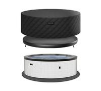 Wave Spas Wave Tahoe Energy-Efficient Hot Tub Bundle | 6 Person in Off-White Wave Spas Off-White 6 Person