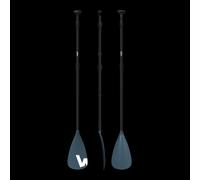 Wave Kids Aluminium Paddle | 3 Piece Paddle | Lightweight & Adjustable SUP Paddle for Young Paddlers | Navy