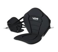 WAVE Sups Premium Kayak Conversion Seat | Universal Foam Padded SUP Paddle Board Seat with 4 Adjustable Straps & Corrosion-Resistant Clips