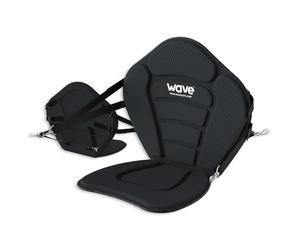 WAVE Sups Premium Kayak Conversion Seat | Universal Foam Padded SUP Paddle Board Seat with 4 Adjustable Straps & Corrosion-Resistant Clips