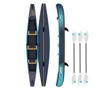 Wave Sups Venturer Drop Stitch Canoe | 2-3 Person in Blue Wave Sups Blue