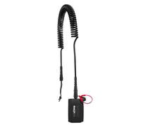 Wave Sups Wave Coiled Quick Release Ankle Leash | Paddle Boards | 10ft in Black Wave Sups Black