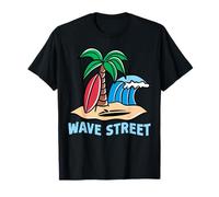 Wave Surfing Ocean Seawater Beach Vacation Love Summertime T-Shirt