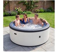 Wave Tahoe 6-Person Eco Foam Hot Tub Integrated Heater Pebble White, White
