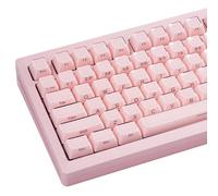 Wave Texture Custom Pink Jelly Keycap, Double Shot Cherry Side Print Keycap for Gaming Mechanical Keyboard, 142 Keys, Smooth Acrylic Surface & PC Material