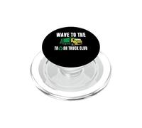 Wave to the Trash Truck Club Funny Garbage Driver PopSockets PopGrip for MagSafe