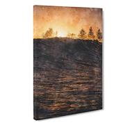 Wave Touching the Trees Canvas Print | Gallery Wrapped 30mm Frame Wall Art | 30x20 inches | Ready to Hang | Coastal Seascape Picture | Living Room Bedroom Lounge Office