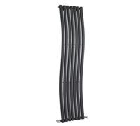 Wave Vertical Single Panel Radiator - 1785mm x 413mm - 2164 BTU - Anthracite- Balterley
