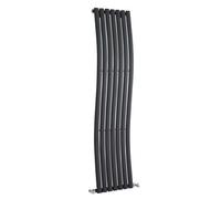 Wave Vertical Single Panel Radiator - 1785mm x 413mm - 2164 BTU - Anthracite- Balterley