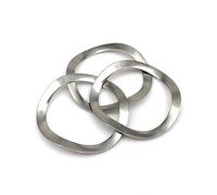 Wave Washer,M3 M4 M5 M6 M8 M10 M12 M14 M16 to M41 304 Stainless Steel Three Crest Type Spring Gasket for Bearing Shafts(M16x21x0.3 10pcs)