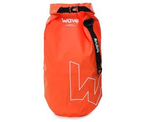 WAVE Waterproof PVC Dry Bag | Lightweight Backpack with Adjustable Strap | Waterproof, Durable, Lightweight, 100% Leak-Proof for Hiking, Boating, Kayaking, and Outdoor Adventures | Orange | 40L