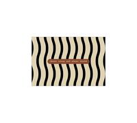 (Wave Zebra, 80X100cm 31.5X39.3in) High-end simple and advanced entry door floor mat, pvc silk ring stepping foot pad entering the door, anti-skid