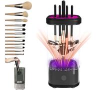 Wavearnn Electric Makeup Brush Cleaner, Fast Efficient Cleaning Drying, Rechargeable/Plug-In, Compact Lightweight, Suitable for Carry-On, Makeup Artist, Personal (High configuration,black)