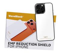 WAVEBLOCK EMF Blocker for Cell Phone - Made for iPhone 16 PRO MAX / 16 Plus - The Only Patented Real Scientifically Backed Lab-Tested 5G-Shield EMF Reduction Sticker, USA Made, Protect Yourself White