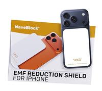 WAVEBLOCK EMF Blocker for Cell Phone - Made for iPhone 17 Pro - The Only Patented, Real Scientifically Backed, Lab-Tested 5G-Shield Sticker to Protect You & Your Loved Ones - USA Made White