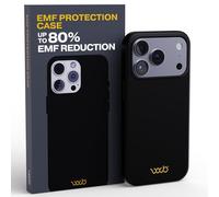 WAVEBLOCK EMF Protection Silicone iPhone Case Compatible with iPhone 17 Pro, Radiation Blocker, 5G Shield Reduction, Lightweight, USA Patented and Tested in FCC Lab, Black